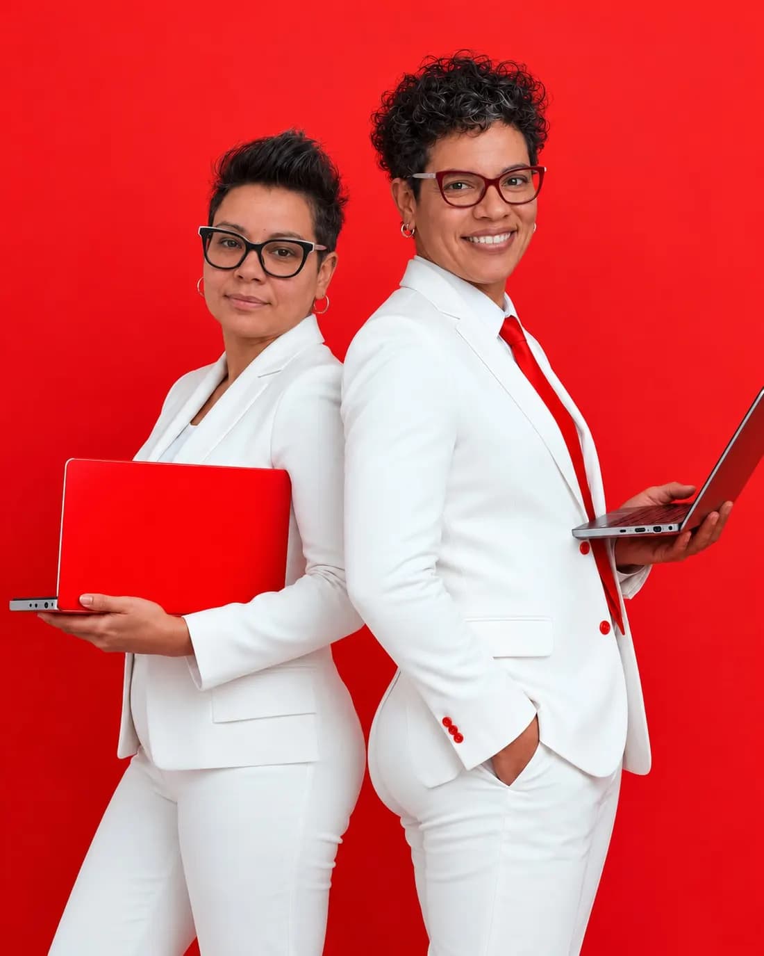 Equipo de GigiPlus, agencia de marketing en Alicante: Dayexi Pérez y Maidolys Valencia
